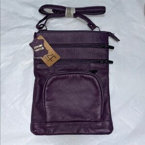 NWT Maze Exclusive Genuine Leather Purple Crossbody